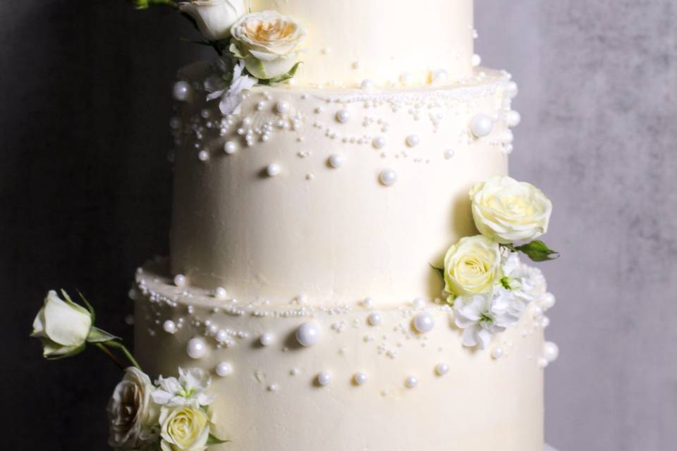 Pearl Wedding Cake