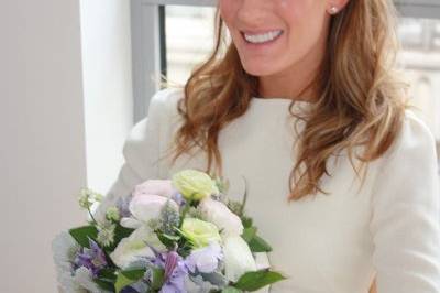 Soft bridal updo