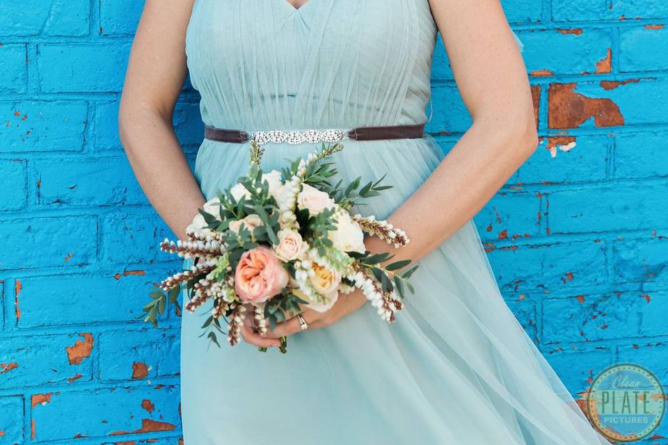 Soft bridal updo