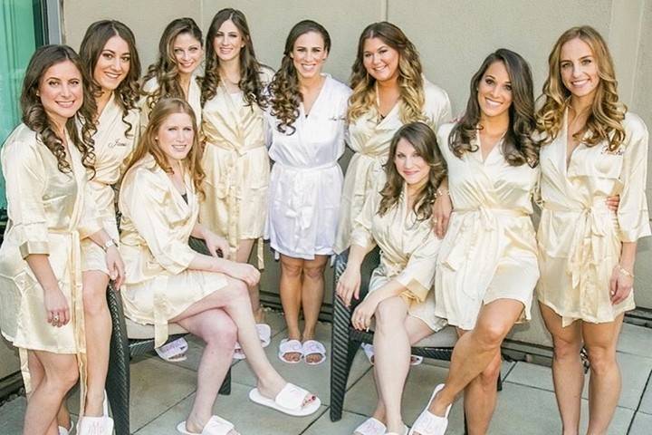 Gorgeous bridal party