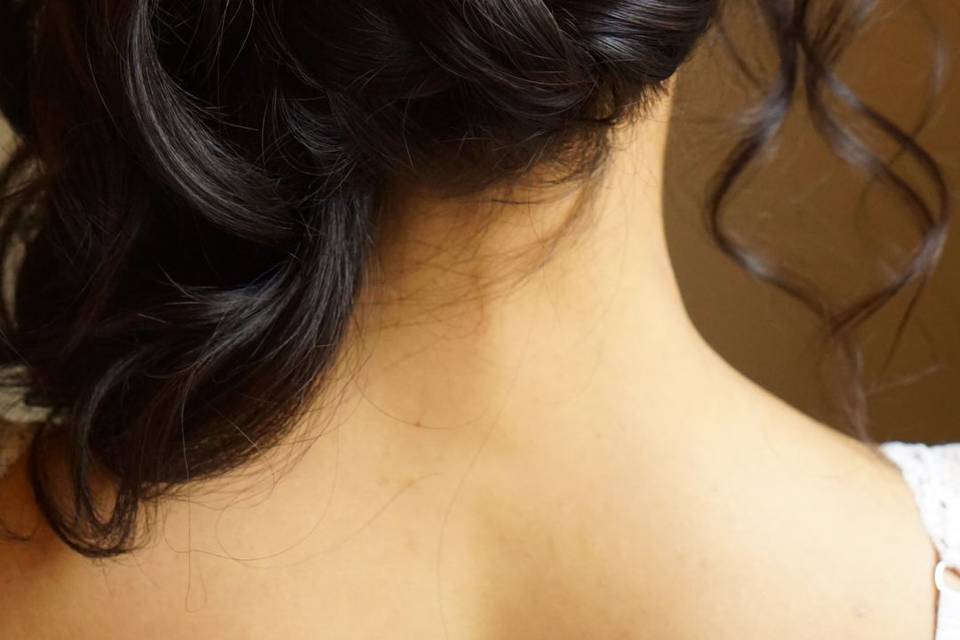 Textured hair with a soft braid