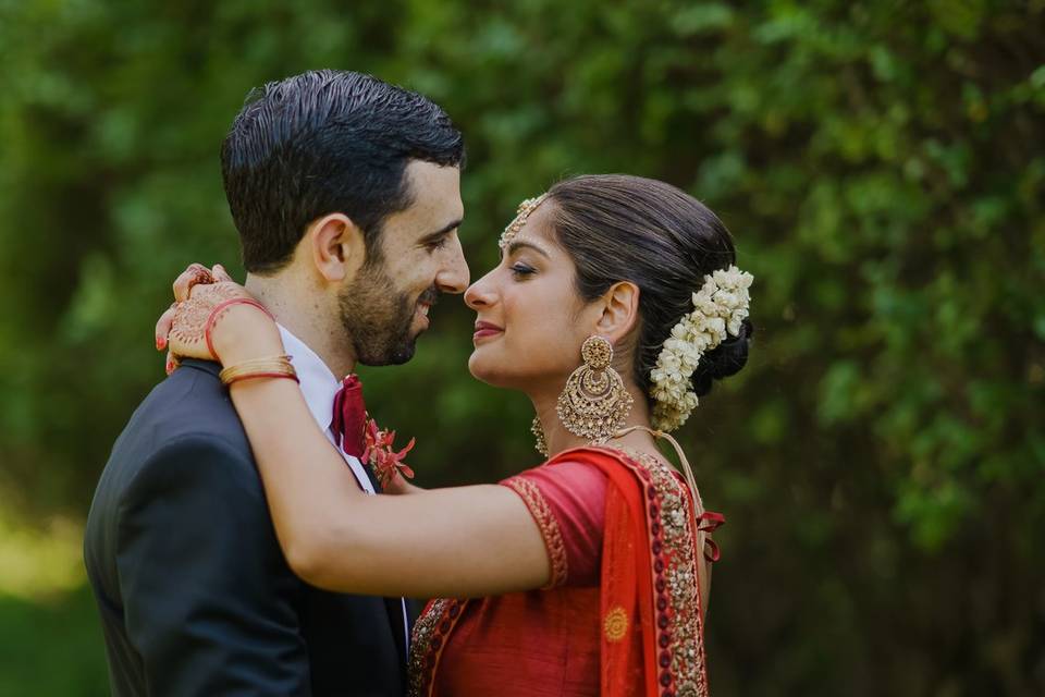 Traditional Indian wedding with a touch of Hebrew Custom