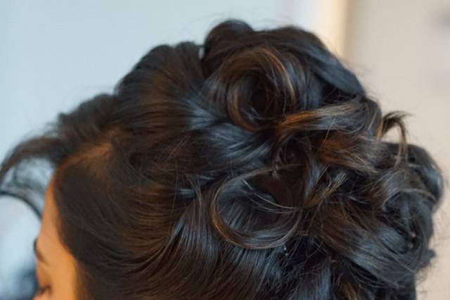 Updo hair