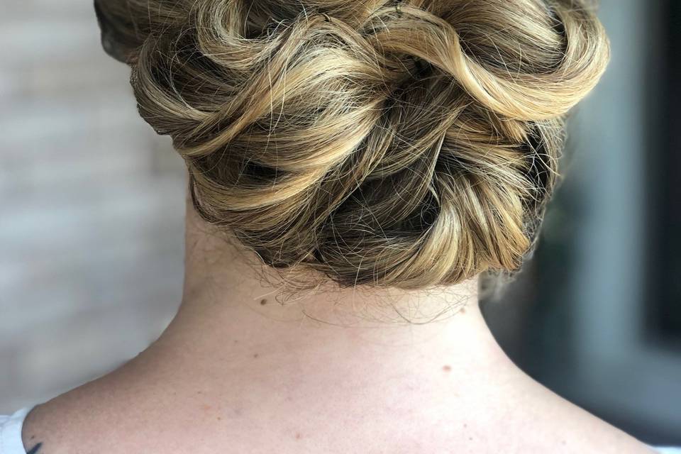 Updo hair