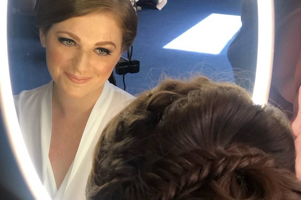 Pretty Bridal Makeup hair