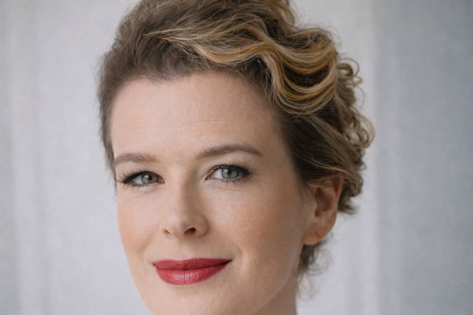 Wavy Updo Blonde