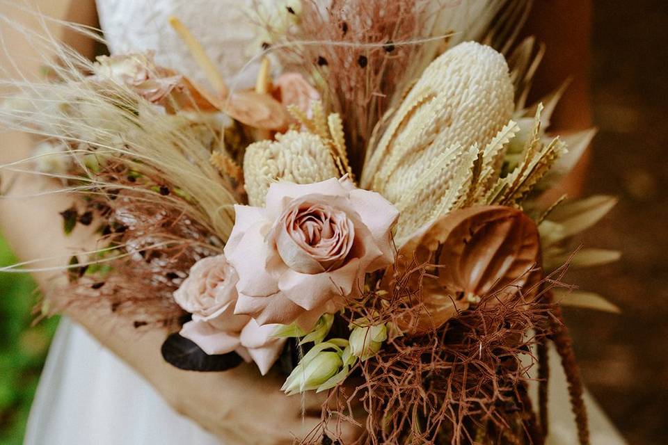 Moody Neutrals Bridal Bouquet