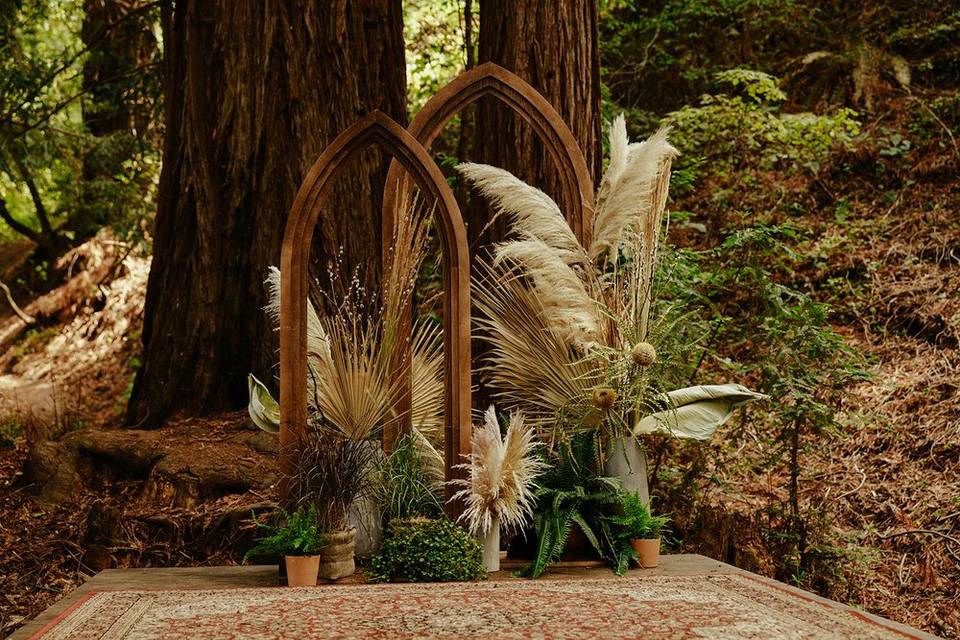 Redwoods Wedding Altar