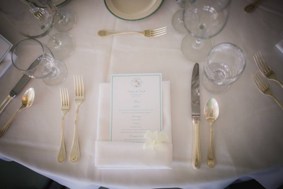 Wedding Menu