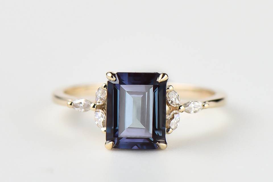 Emerald Cut Alexandrite Engage