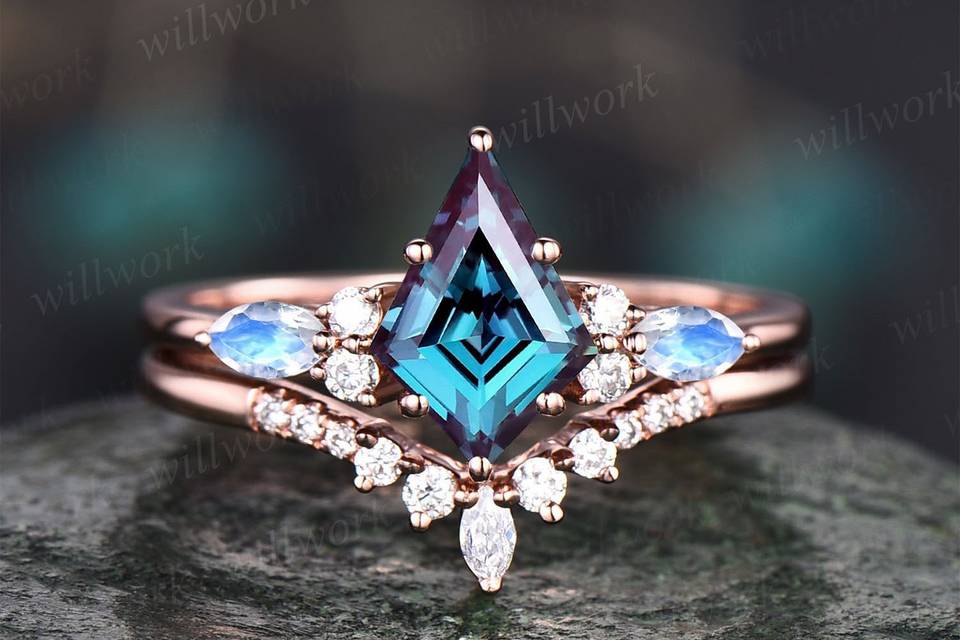 Vintage Alexandrite Engagement