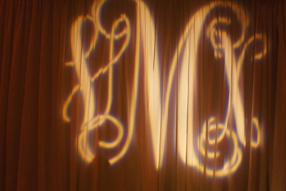 Wedding monogram light