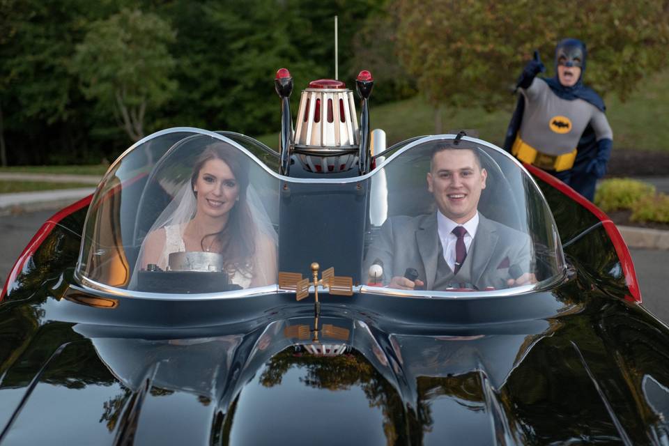 Batmobile at wedding