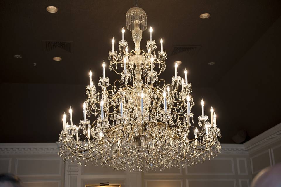 Crystal Room's chandelier