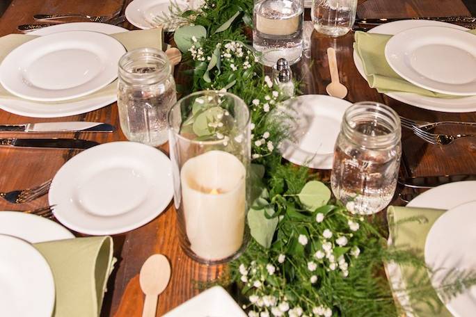 Rustic elegance tablescape