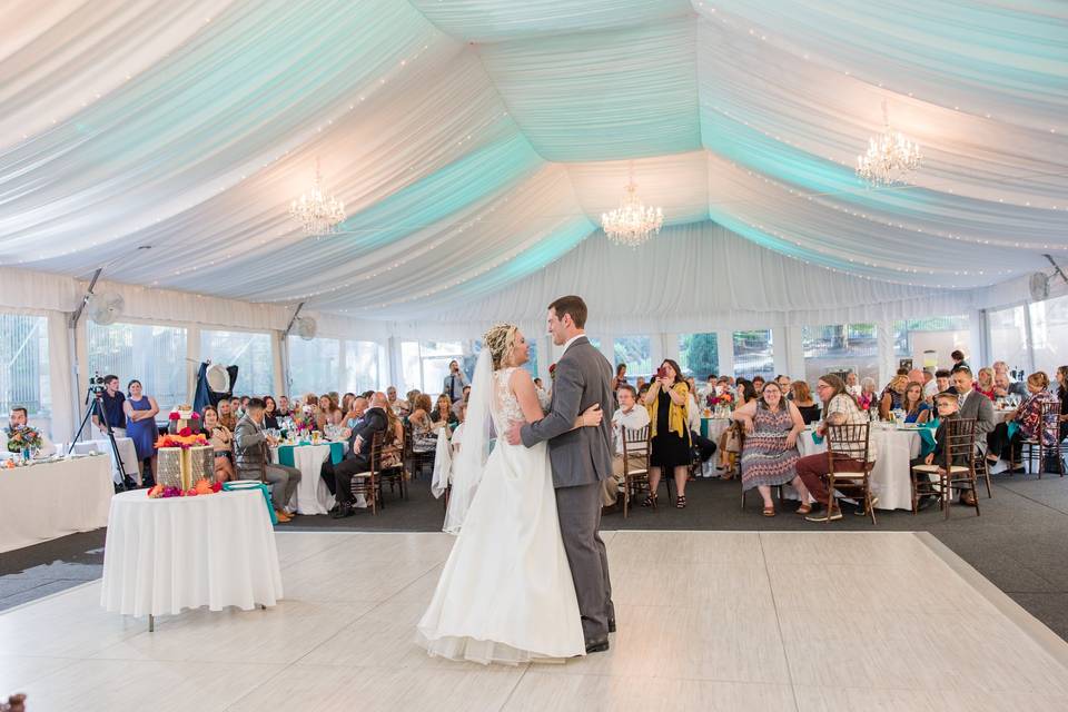 First dance as guests look on