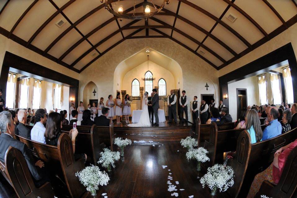 Indoor wedding ceremony