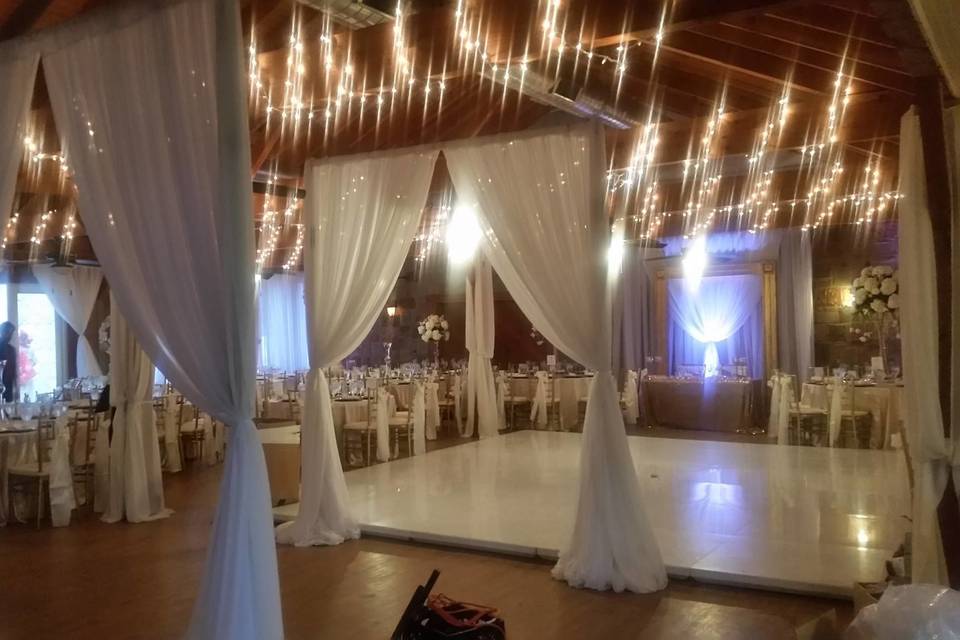 The warm wedding venue