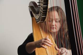 Harpist Katharine Saxton