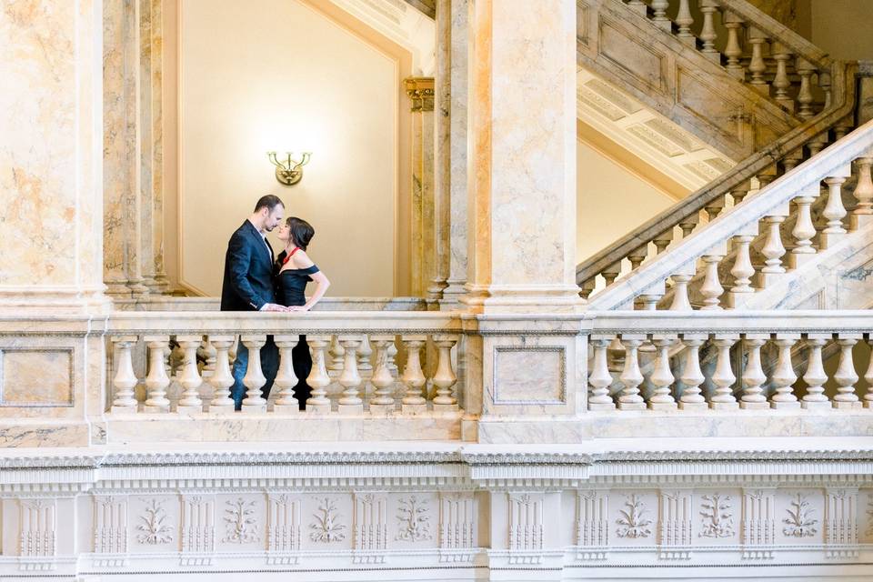 Quiet moments in the library