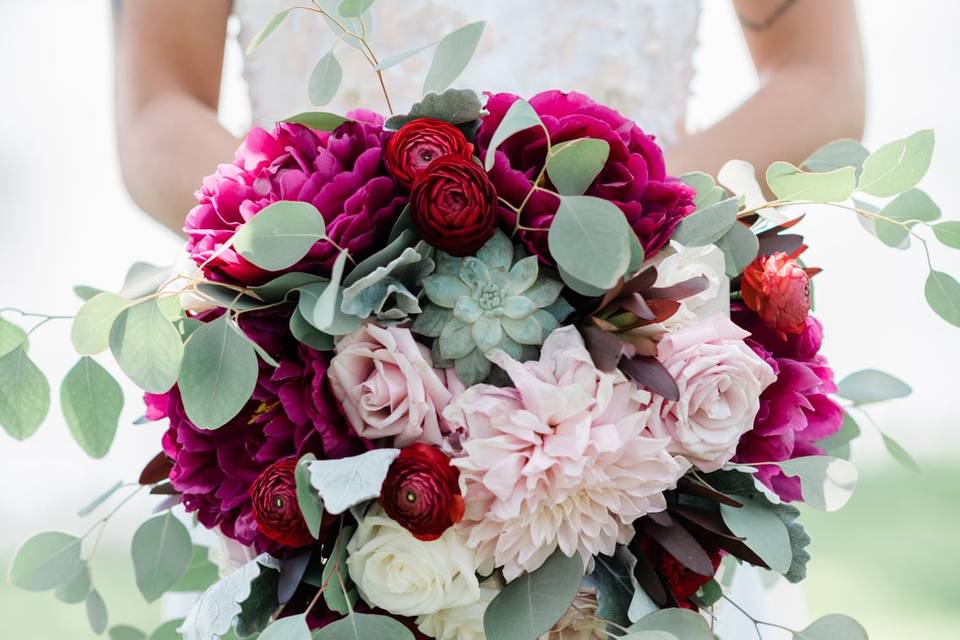 Luscious floral arrangement