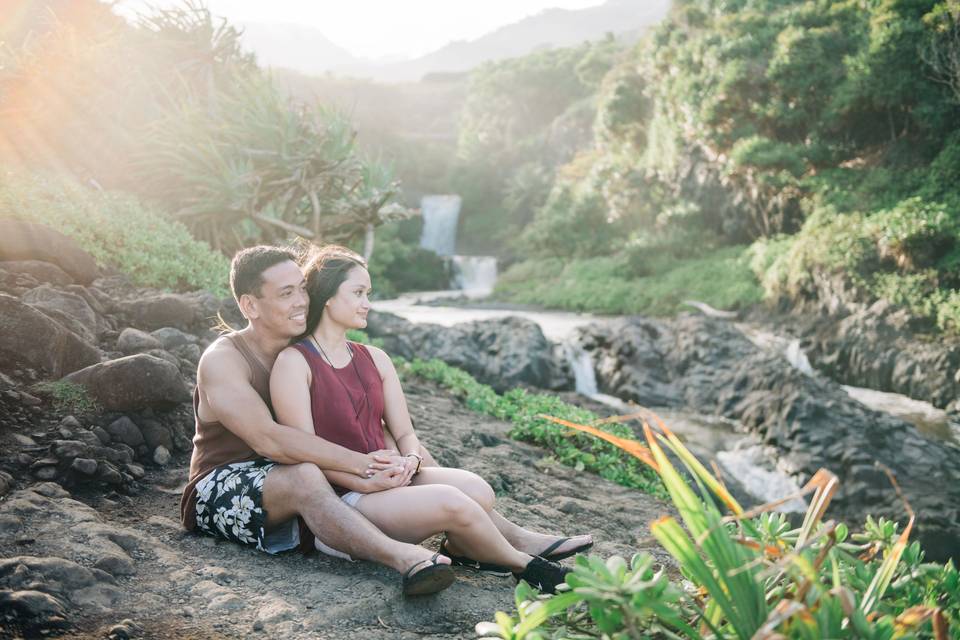 Couple in paradise