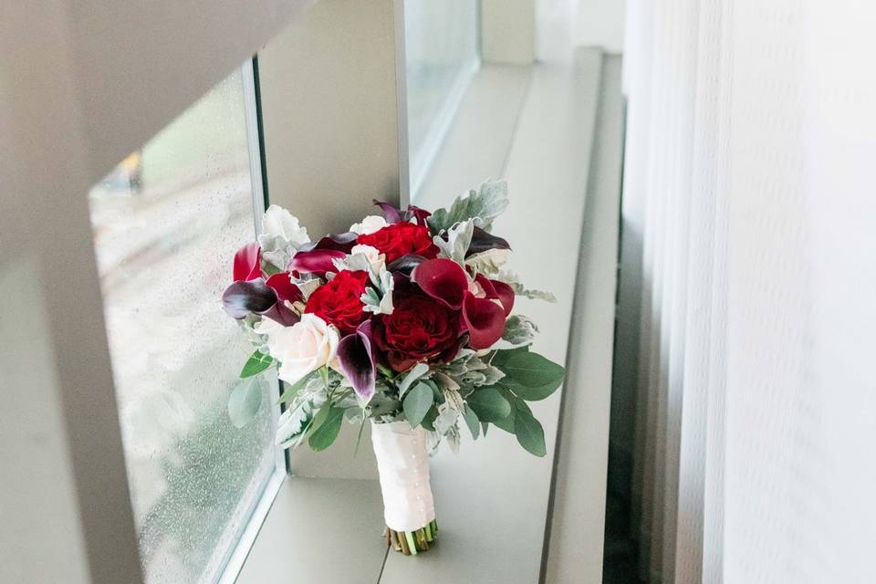 Vibrant red bouquet