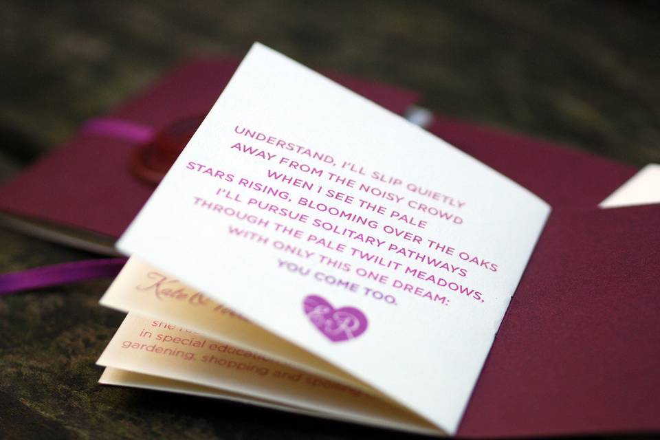 Wedding Program