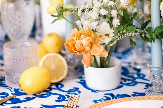 Blue & Yellow Reception