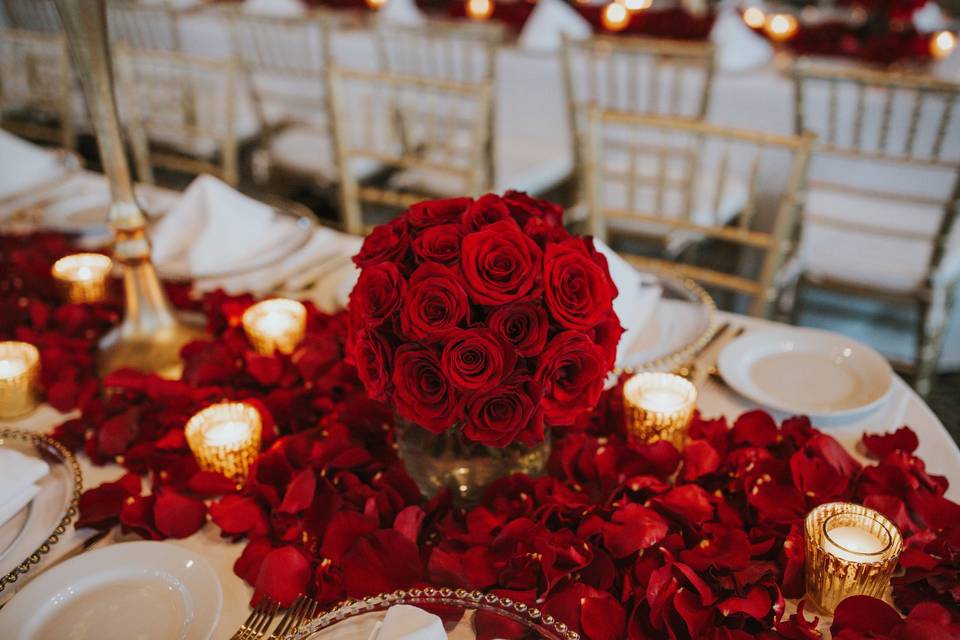 Red Rose Centerpiece