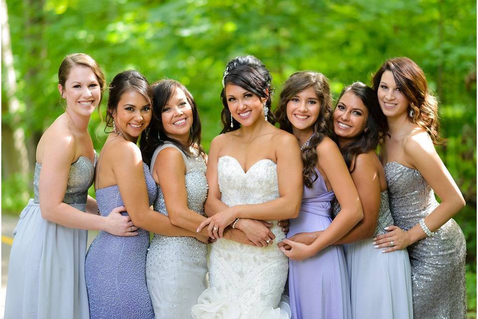 The bridal party