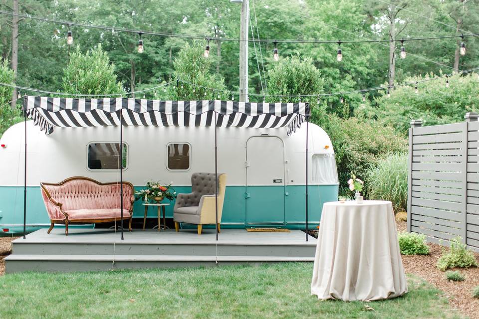 1976 Airstream in Garden