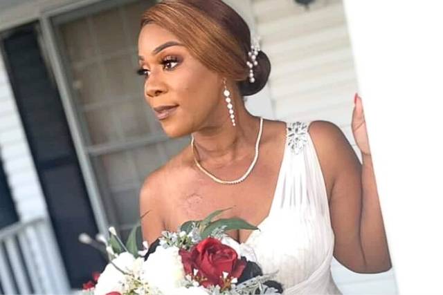 Bridal makeup and updo