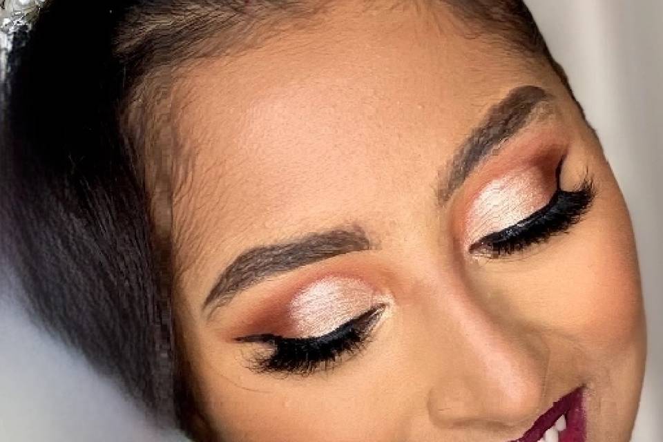 Romantic makeup look