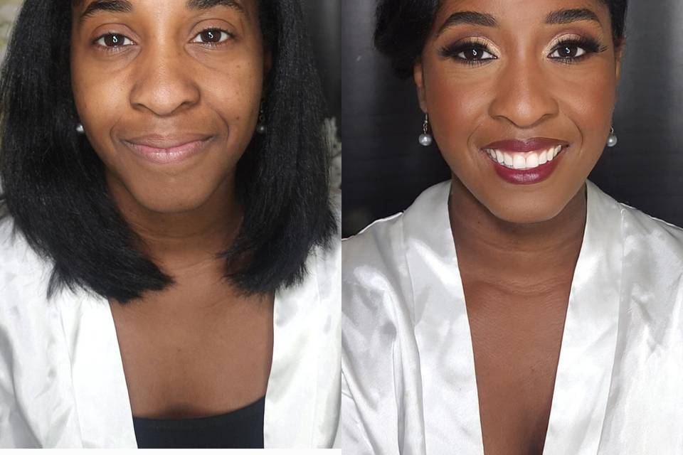 Bridal hair and makeup trial