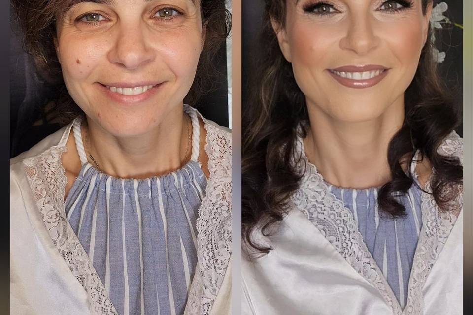 Bridal Boho Hair and makeup