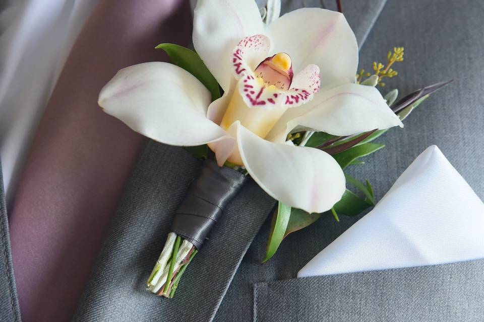 Orchid Boutonniere