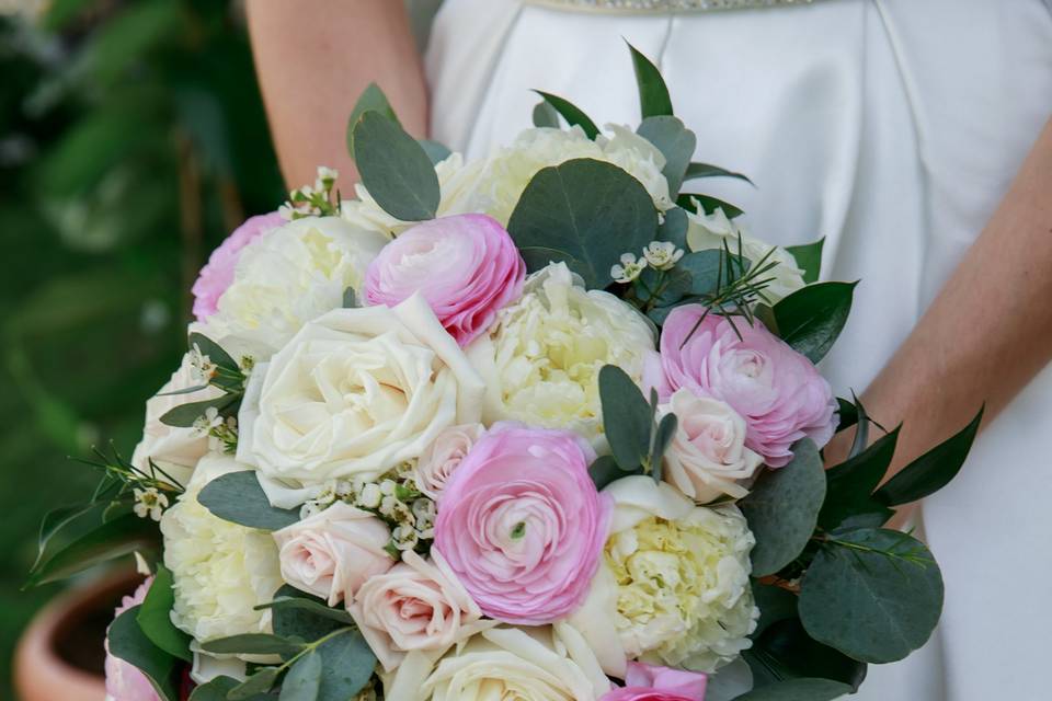 Peony and Ranunculus Bouquet