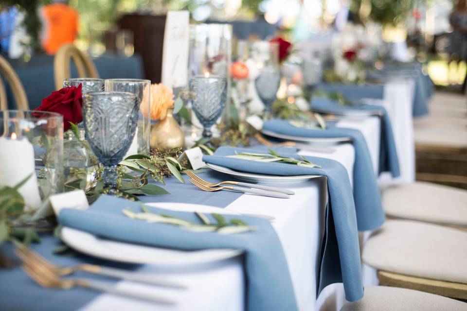 Reception table setup