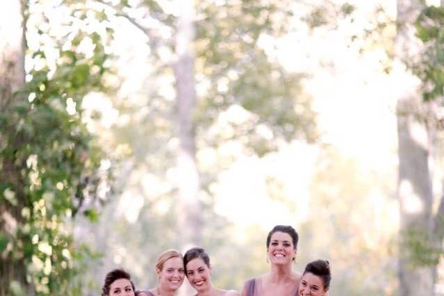 Bride and groomsmen