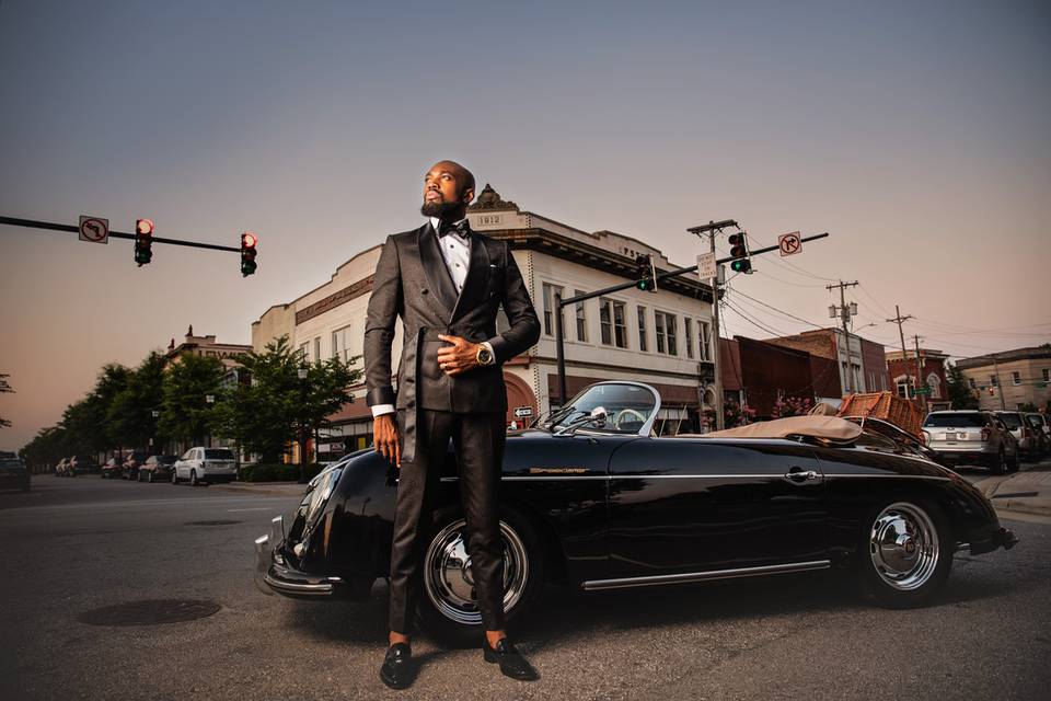 Groom Photo Session | Porsche