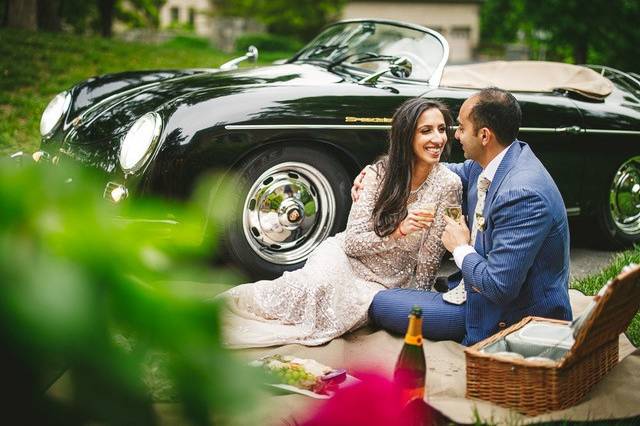 Picnic with the '57 Porsche