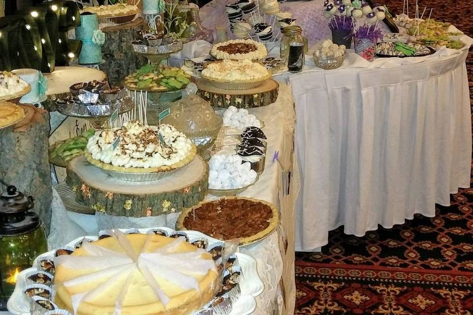 Wedding dessert display