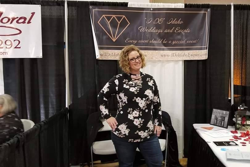 Cari at the Bridal Expo