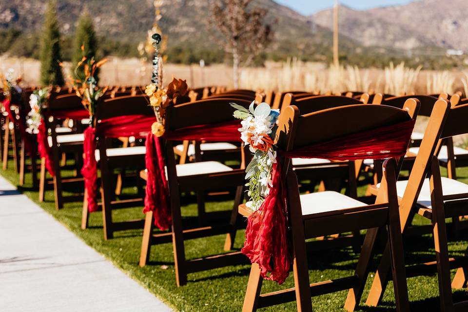 Outdoor ceremony site