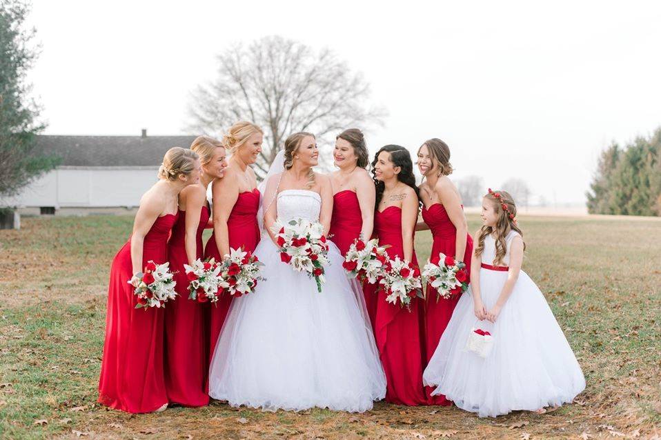 Bridemaids hair and makeup