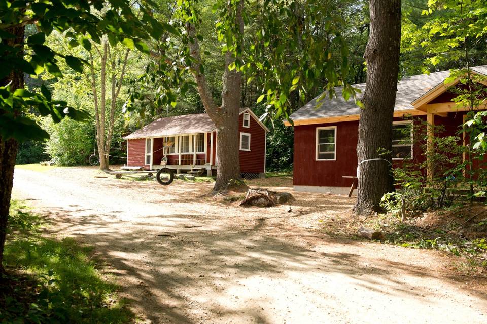 Red cabins