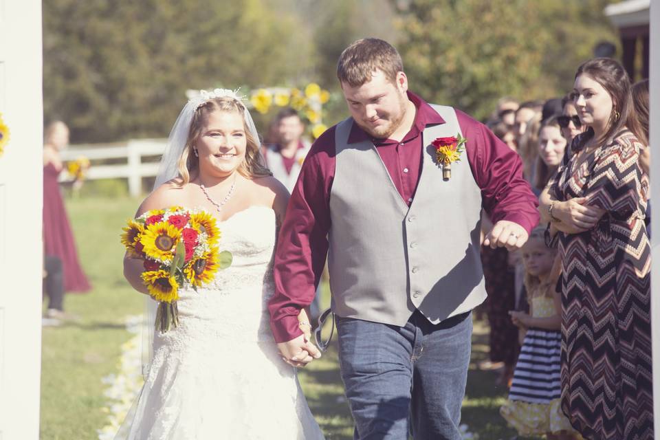 Walking down the aisle