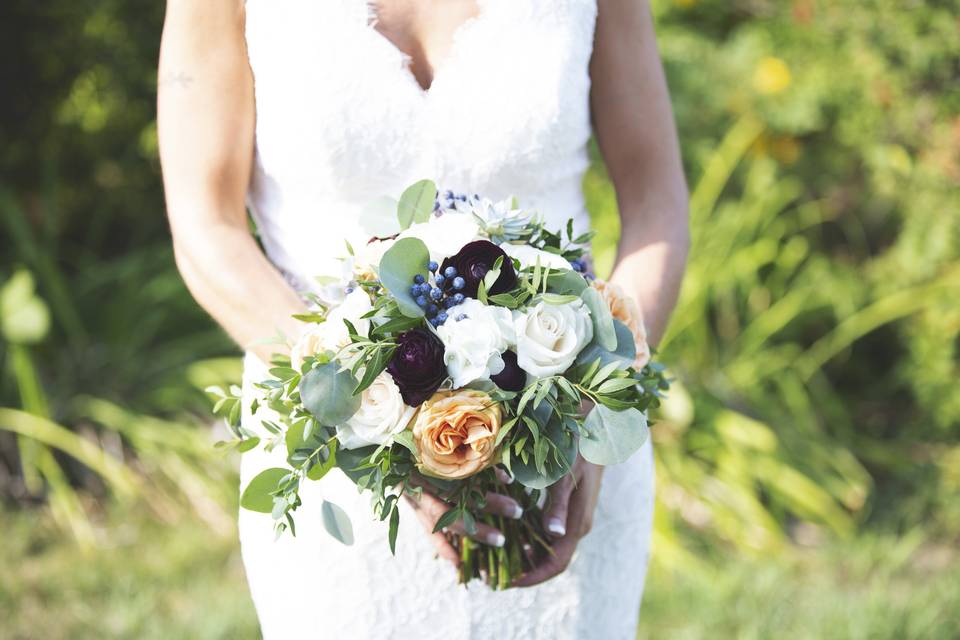 Her bouquet