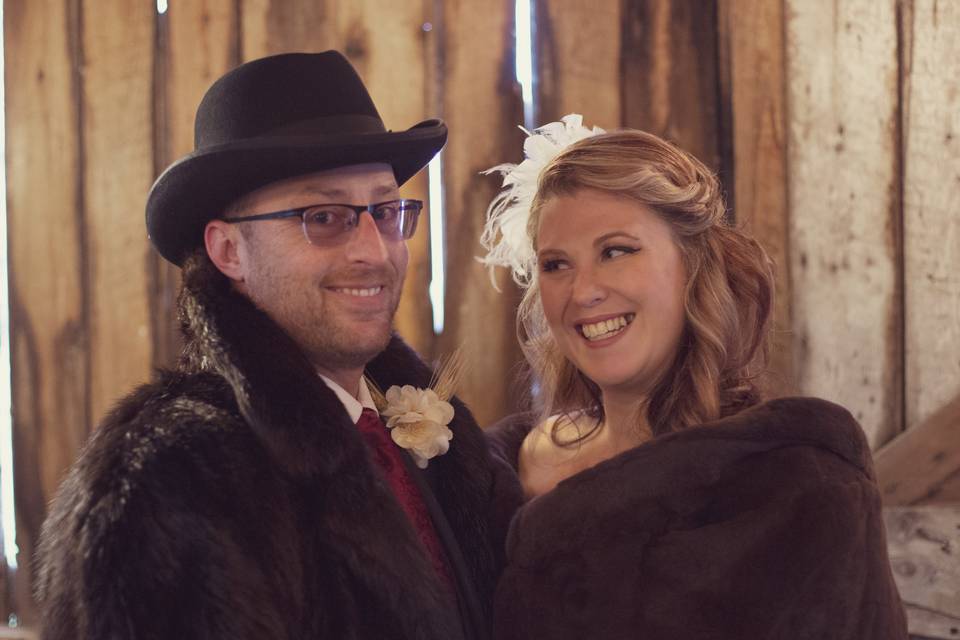 A wedding in the barn